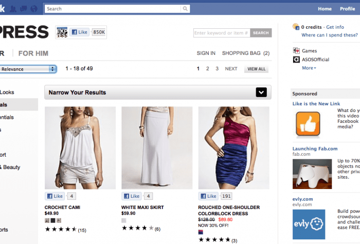 Facebook EXPRESS! Fashionable Social Networking.