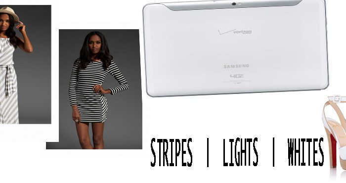 Fashion Mashup:  Stripes, Lights & Whites!