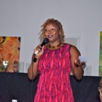 Claire Summers of TheFashionBomb.com gives a stirring keynote address at the Style Bloggers of Color Awards