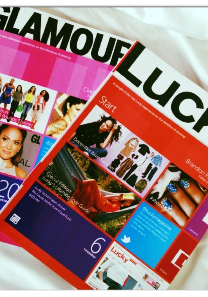 Glamour, Lucky & Windows 8:  Conde Nast Magazines Take On The Face Of Windows 8