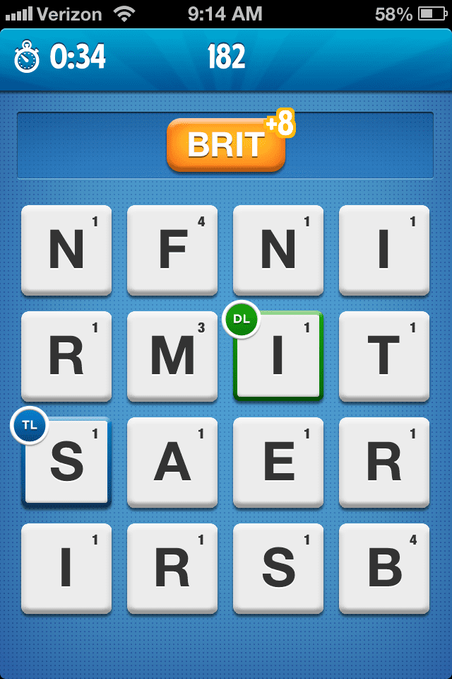 ruzzle word game