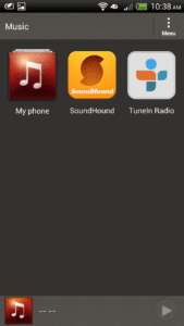 HTC One X + - Music Player Options