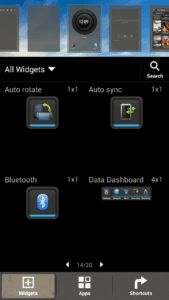 HTC One X + - Widget Options