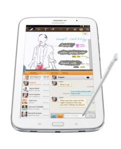 Samsung Galaxy Note 8.0 Tablet - Divas and Dorks - Analie Cruz - @YummyANA - View Verticle With S Pen