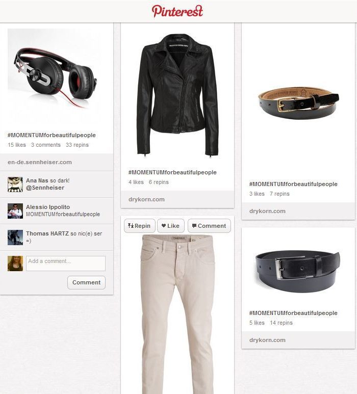 Sennheiser MOMENTUM and Drykorn Pinterest Competition