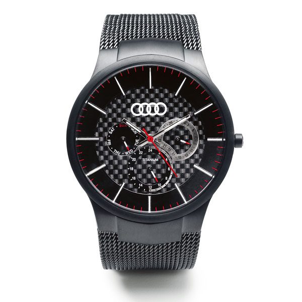 Car Inspired Holiday Gift Audi Carbon Fiber Titanium Watch