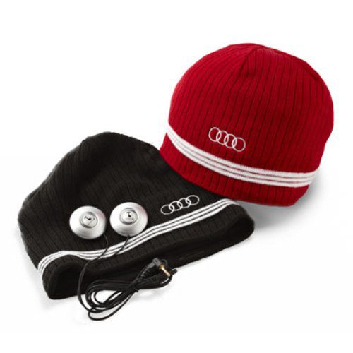 car inspired holiday gift audi striped beanie 