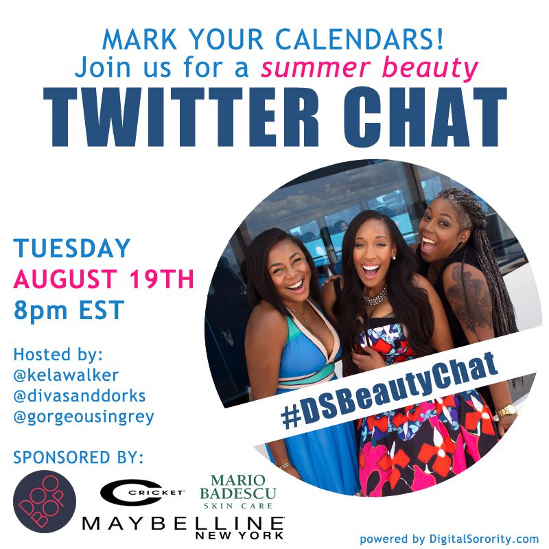 DS Beauty Twitter Chat #DSBeautyChat