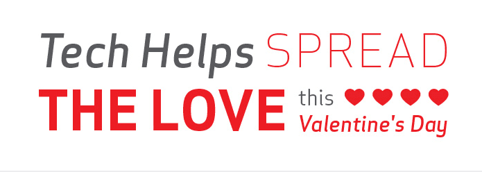 Spread The Love Through Technology This Valentine’s Day [Infographic]