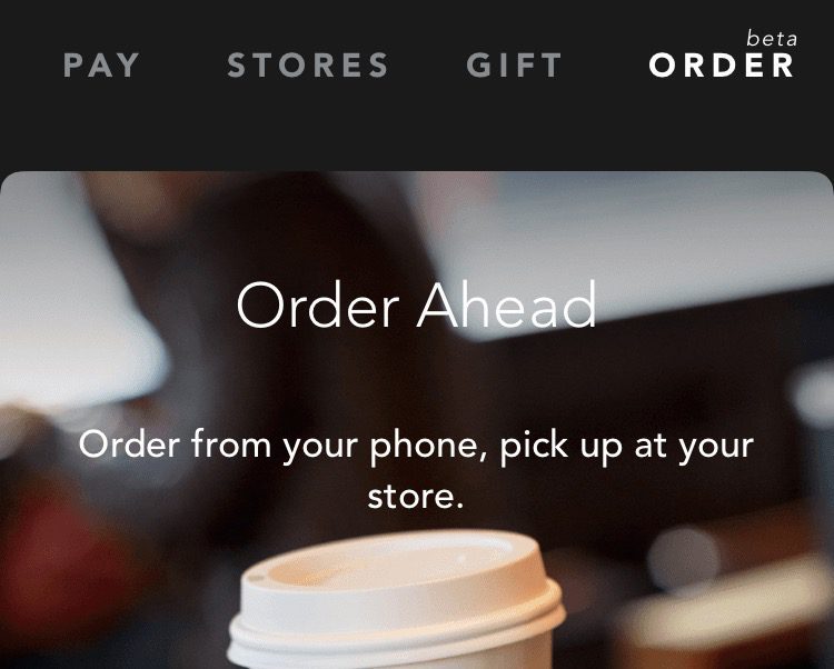 starbucks mobile order