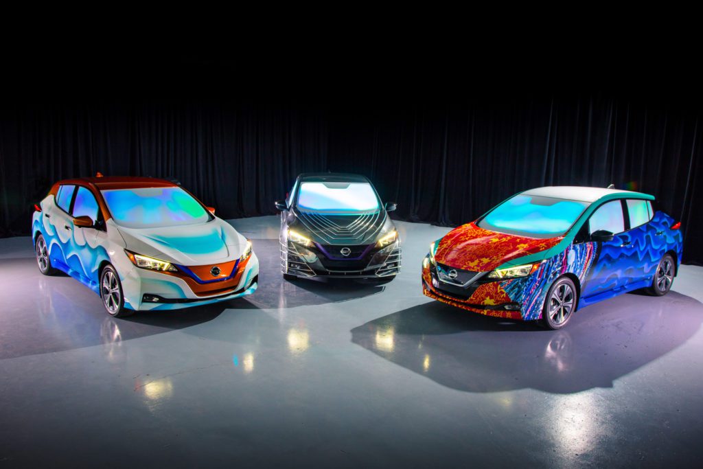 Customized Nissan LEAF show vehicles inspired by Disney’s ‘A